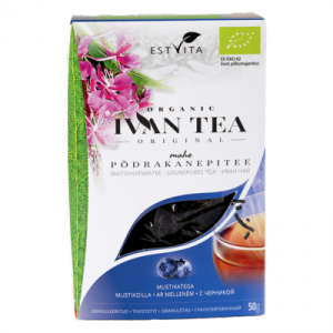 Natūrali fermentuota arbata &quot;Ivan Tea&quot; su mėlynėmis (50g)